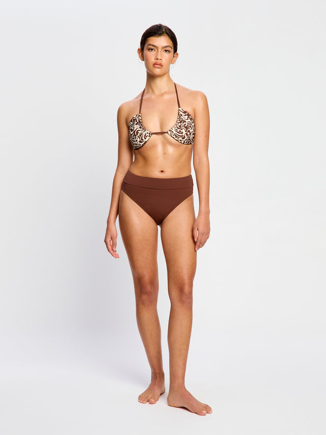 Swimwear Hi-Leg Bottom Light Chocolate