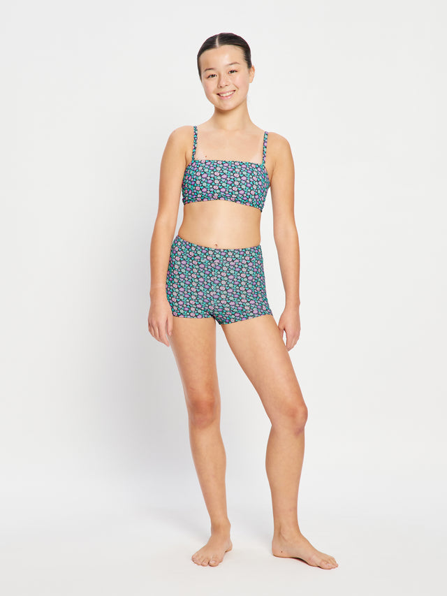 Teen Swimwear Hi Waist Short Super Luna Blossom Black