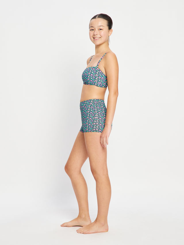 Teen Swimwear Hi Waist Short Super Luna Blossom Black