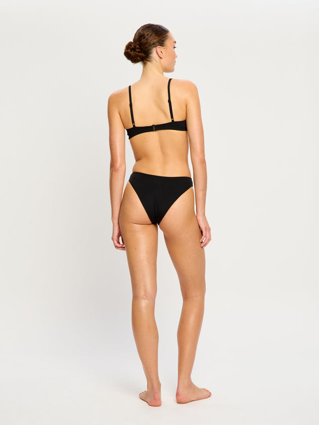 Swimwear Hi-Leg Cheeky Bottom Super Black