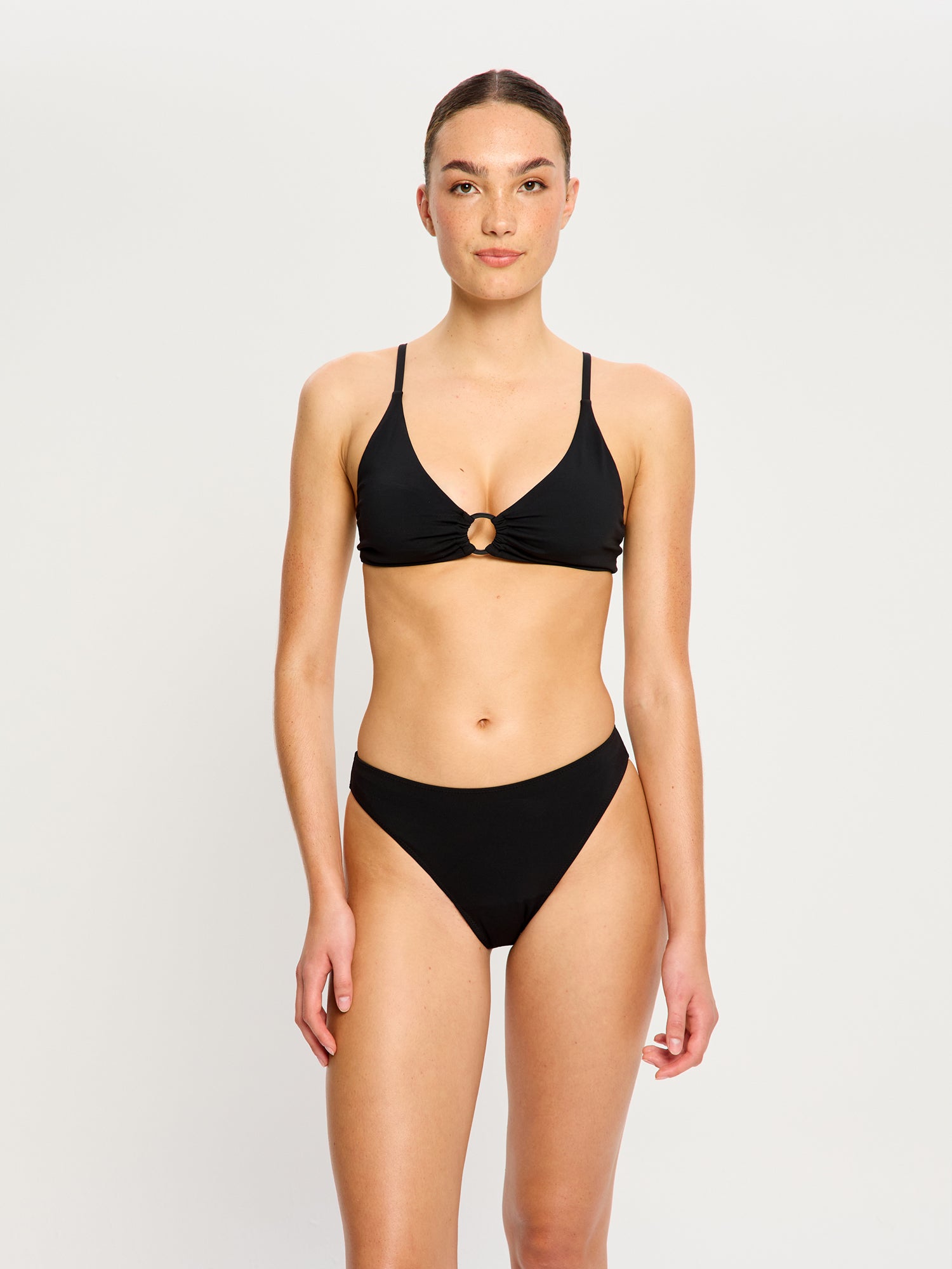 Period Swimwear Hi-Leg Cheeky Bottom - Super in Black | Modibodi