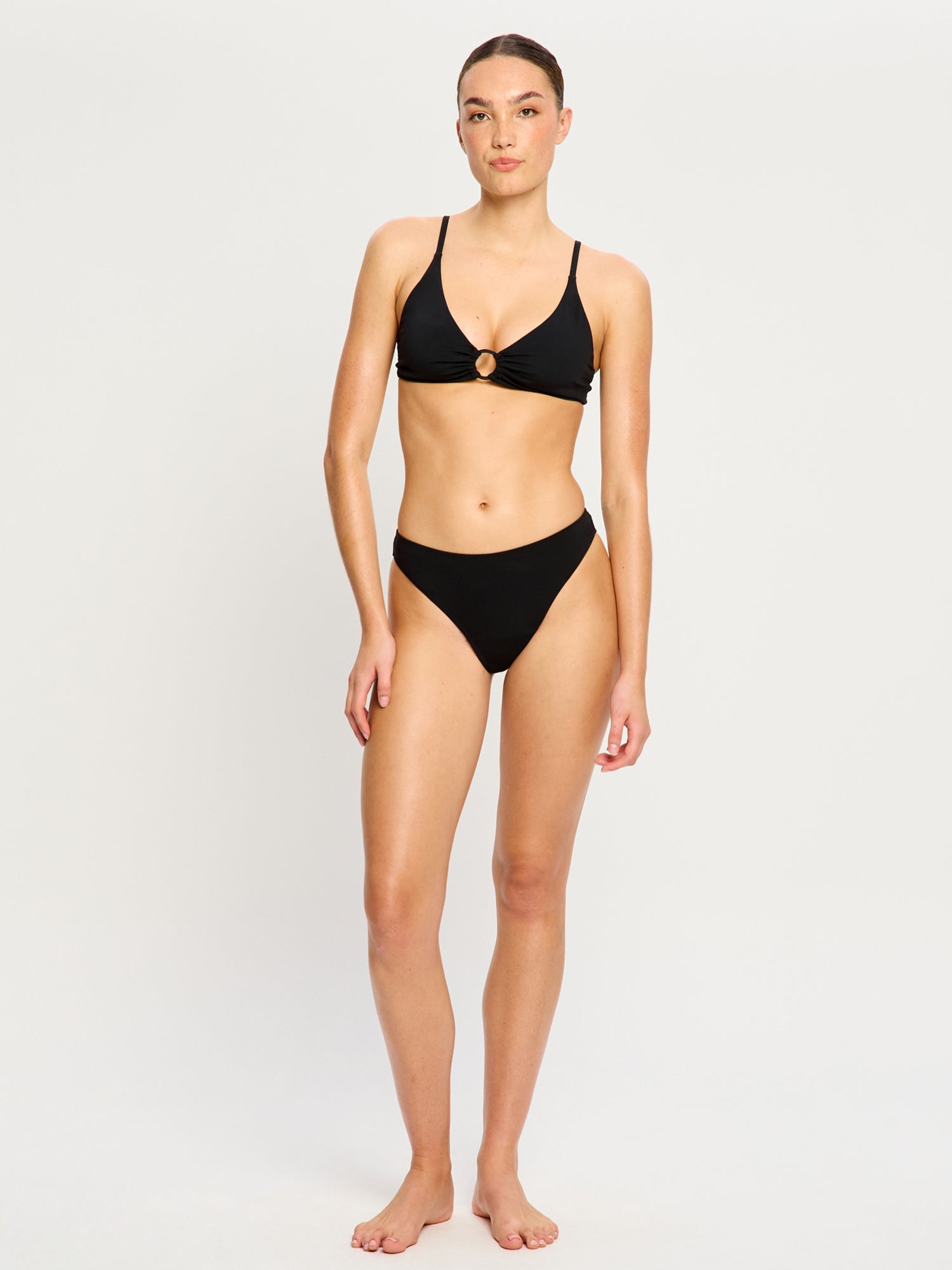 Period Swimwear Hi-Leg Cheeky Bottom - Super in Black | Modibodi