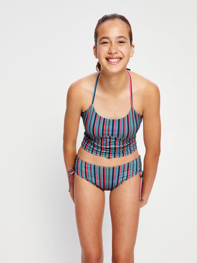 Teen Swimwear Halter Top Watermelon Stripe