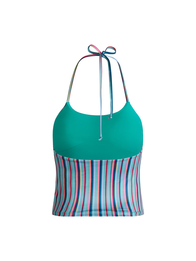 Teen Swimwear Halter Top Watermelon Stripe