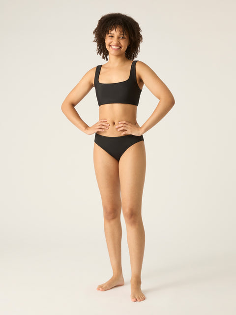 Modibodi bikini briefs will allow you to swim with confidence