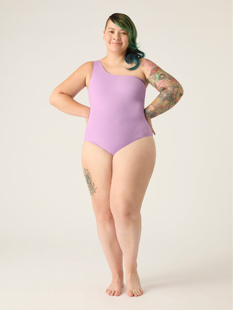 Swimwear One-Shoulder One-Piece Light-Moderate – Modibodi Cyprus