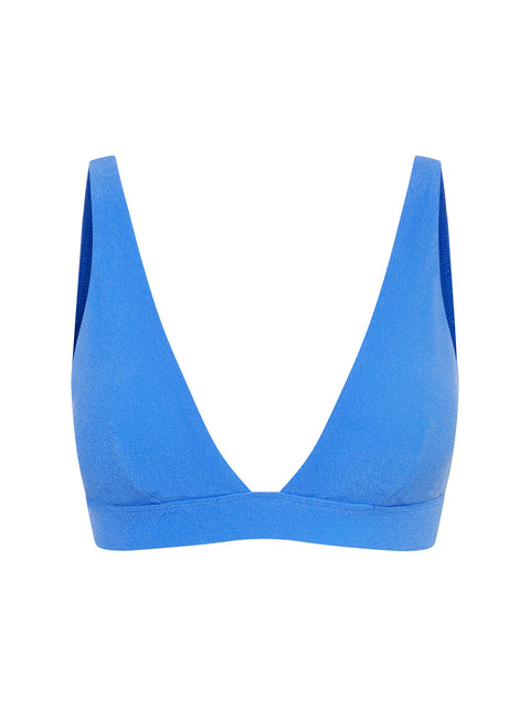 Swimwear Soft Stretch Plunge Bikini Top Ultramarine Blue – Modibodi US