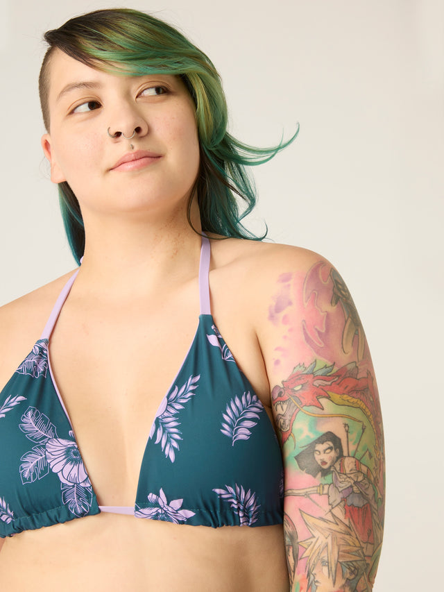 SWSTRTNAMTLW-MB_Recycled Swimwear_Reversible Triangle Top_Midnight Tropic PrintLavender-3_model_Gabby_16-XL.jpg