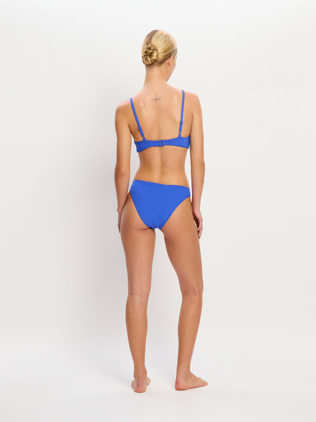 Swimwear Plunge Top Electric Indigo