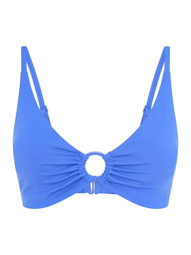 Swimwear Plunge Top Electric Indigo