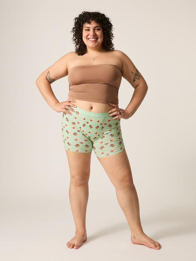Pride Longline Short Light Hand Multi Print