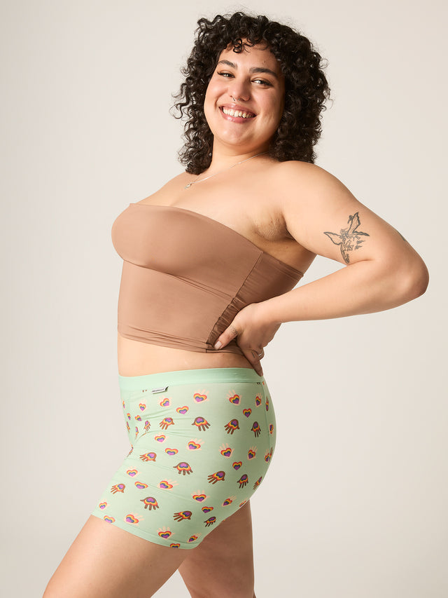 Pride Longline Short Light Hand Multi Print