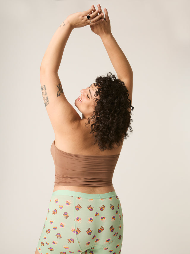 Pride Longline Short Light Hand Multi Print